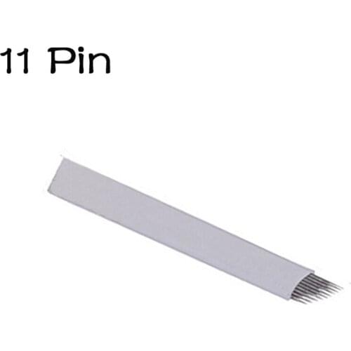 Wholesale 500pcs 11 pin microblading needle for tebori microblading pen Manual eyebrow Tattoo needle
