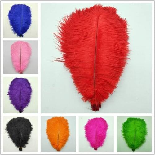 Wholesale 500Pcs/lot 30-35cm Natural Ostrich Feathers Diy Jewelry Accessories Wedding Party Decorations Plume Ostrich Feather