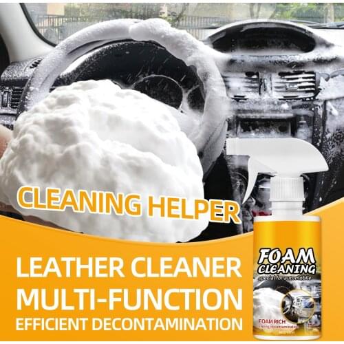 New Multipurpose Foam Cleaner for Car Seat Steering Wheel Rinse-Free Car Interior Cleaner Easy to Use