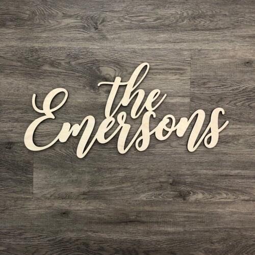 Personalized Last Name Sign Version 2, Custom Last Name Sign V2, Backdrop Sign, Wedding Sign, Sweetheart Table Sign