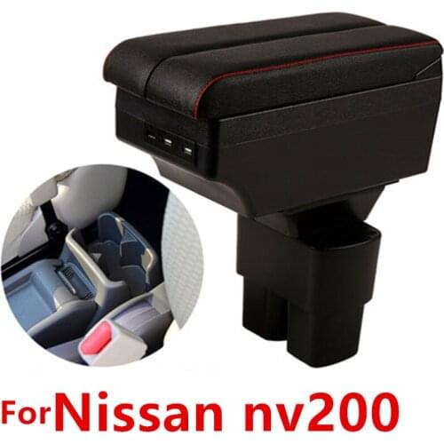 For Nissan NV200 armrest box car center console modification accessories with USB