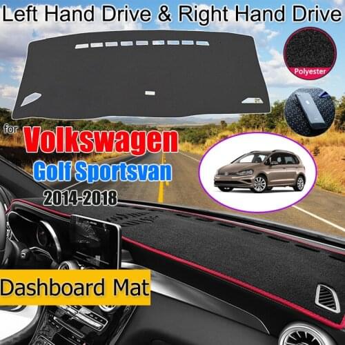 For VW Volkswagen Golf SV Sportsvan 2014-2018 Anti-Slip Mat Dashboard Cover Pad Sunshade Dashmat Carpet Accessories