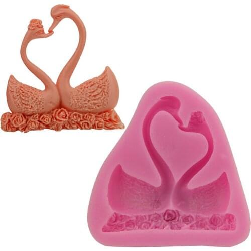 1Pcs 3D Swan Shape Silicone Mold,Sugarcraft Chocolate cake Mould Candy Jelly Mousse Mold DIY Baking Decorating Tools Gadg