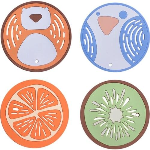 1 Pcs New Silicone Pot Holder Round Tableware Insulation Pad anti-scalding and heat-resistant household bowl mats kitchen tools
