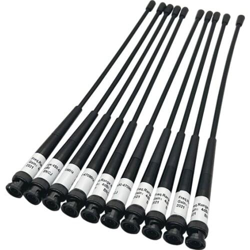 10 pcs Whip antenna 450-470MHZ BNC port for nikon Topcon Trimble Sokkia Surveying instrument 4dbi
