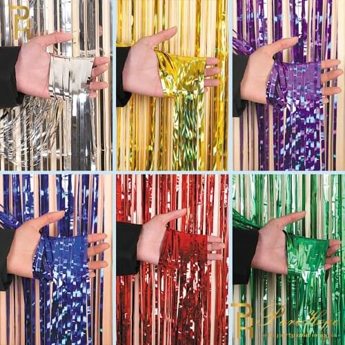 2M Gold Pink Shimmer Sequin Backdrop Foil Fringe Tinsel Curtain Birthday Party Backdrop Wedding Decorations Adult Party Drapes