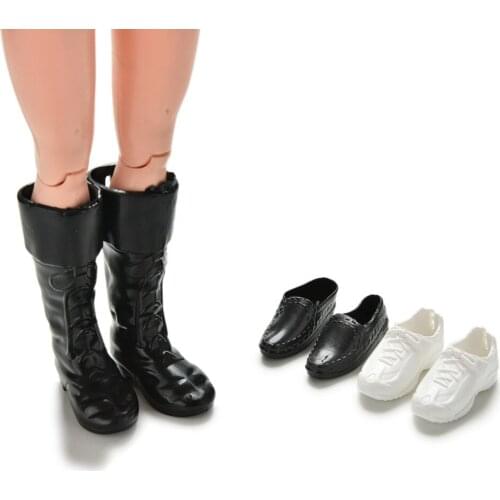 3 Pairs/set Clothes Accessories Dress Up For Babi Friend Dolls Cusp Shoes Sneakers Knee High Boots For Babi Boyfriend Ken