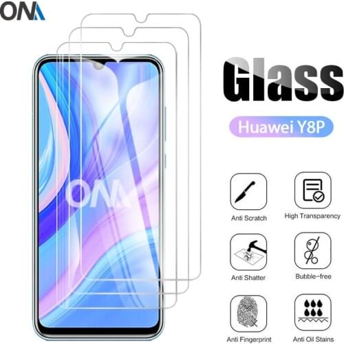 3Pcs Tempered Glass For Huawei Y5P Y6P Y8p Screen Protector 2.5D 9H Tempered Glass for Huawei Y6S Y8S Y9S Protective Film