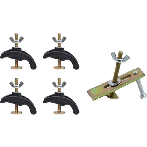 4Pcs CNC Engraving Machine Press Plate Clamp Fixture with 4Pcs 80mm CNC Engraving Machine Press Plate Clamp