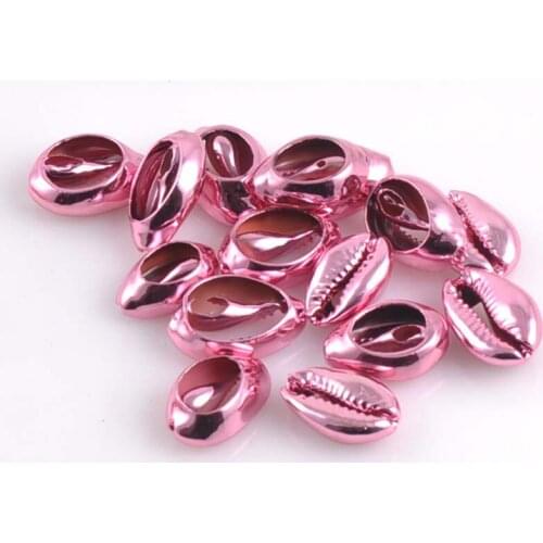Natural Spiral Shell Charm Pendants Conch At Random Pink plated for jewelry making Diy 21-24mm 5pcs TRS0209