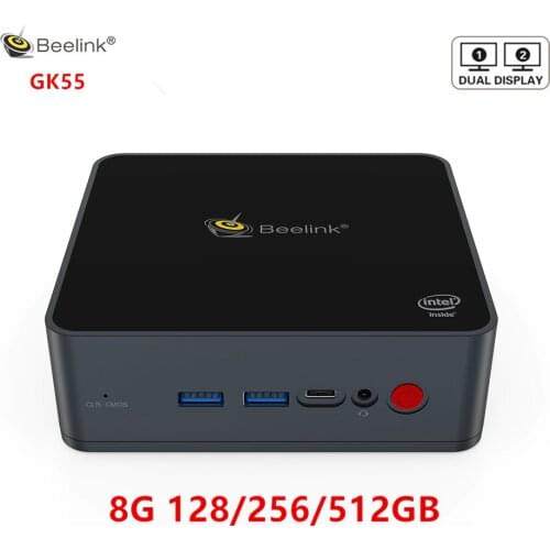 Beelink GK55 windows 10 Mini PC intel J4125 up to 2.7Ghz 8GB 128 GB 256GB 2.4/5G WIFI BT4.0 computer linux NUC ubuntu