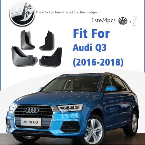 Mudguard For Audi Q3 2016 2017 2018 Front Rear 4pcs Mudflaps Mudguards Car Accessories Auto Styline Splash Guard Fender Mud Flap