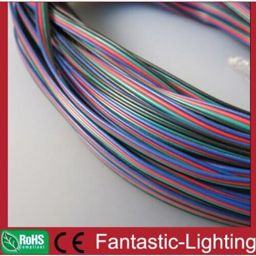 DHL free shipping 590meter RGB 4pin cable wire AWG22 for LED RGB strip light 5050 copper wire PVC RGB extension