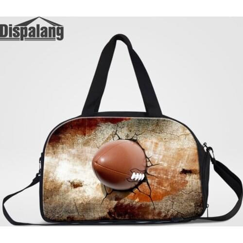 Dispalang Football Baseball Portable Travel Bags Large Fitness Gym Bag Men Women Foldable Cloth Travel Handbag Crossbody Bag