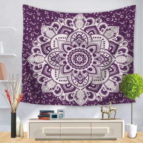 Indian Mandala Tapestry Wall Hanging Sandy Beach Throw Rug Blanket Camping Tent Travel Mattress Sleeping Pad Mandala Tapestry