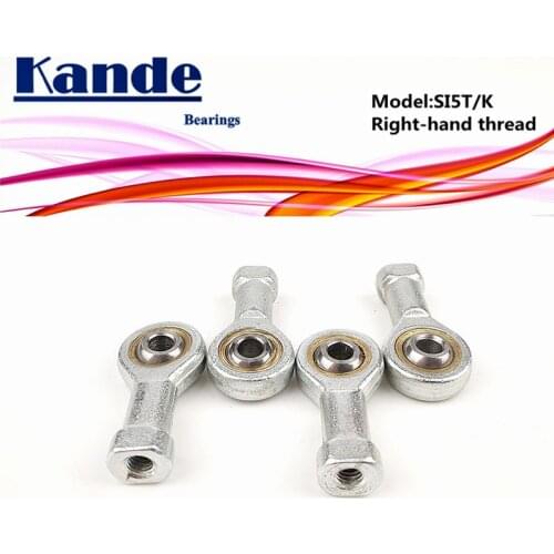Kande Bearings PHSA5 PHSAL5 SI5T/K SI5 SI5LT/K SI5L SI5T 4pcs Rod End Bearing M5 SI5T SIL5T