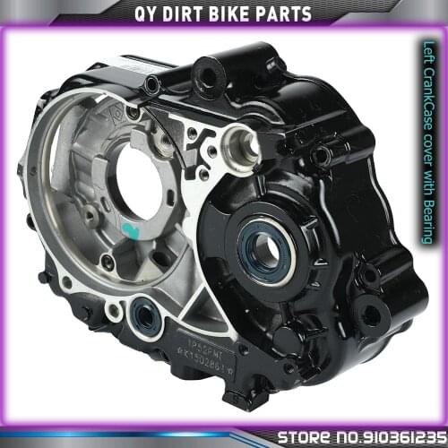 Motorcycle Left CrankCase cover with Bearing For LF 125cc lifan125 Horizontal Kick Starter Engines Dirt Pit Bikes Parts
