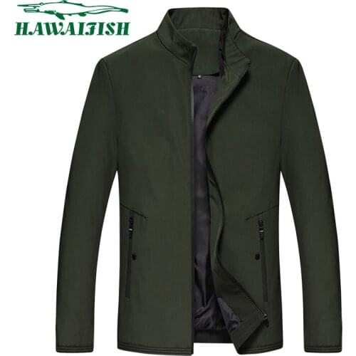 Hawaifish brand jackets men spring and autumn stand-up collar casual casaco masculino fashion high quality slim chaqueta hombre