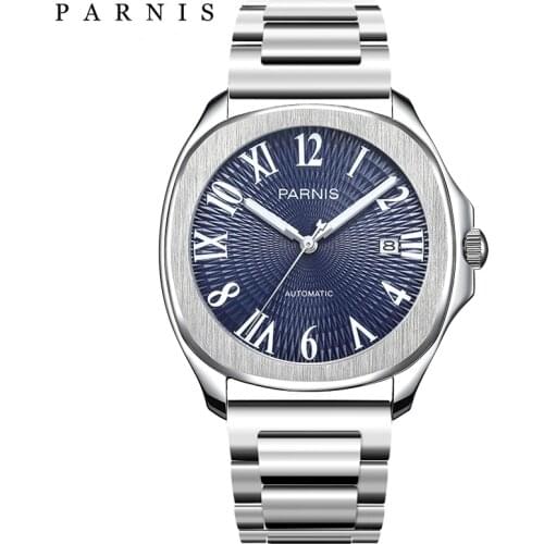 New Parnis Automatic Watch Miyota 8215 Movement Sapphire Crystal Mechanical Men Watches Relogio Masculino 2020 Luxury Brand Gift