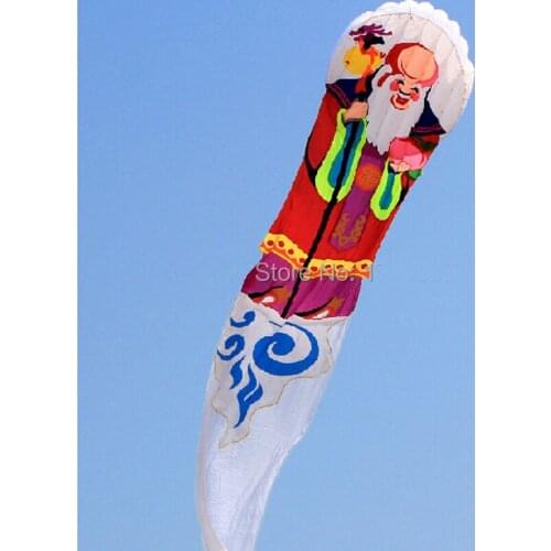 Outdoor Fun Sports NEW Nylon Cloth 8m Power Carton Xiantao Grandpa Software Kite Good Flying