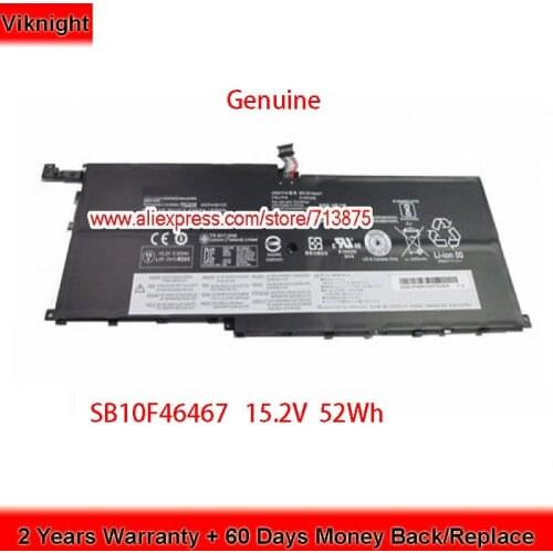 Genuine 15.2V 52Wh 00HW028 SB10F46467 Battery for Lenovo ThinkPad X1 Carbon 20FB Yoga 2017 Series 01AV457 01AV458