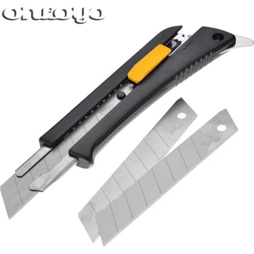 Sharp 18mm Large Utility Knife Open Box Knife cost-effective Black 18mm Heavy Duty Utility Knife