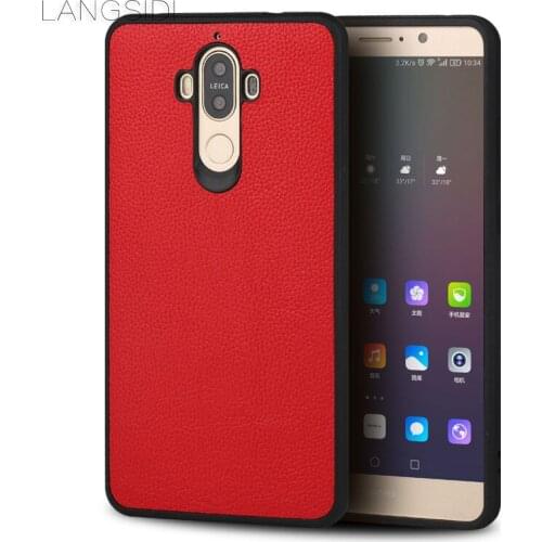 Luxury brand phone case small litchi grain all-inclusive phone case for Huawei Mate 9 phone case handmade custom processing