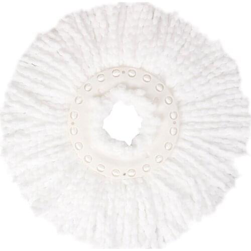 White Mop Floor Microfiber Rotating Head Easy Spinning Bucket 360° Magic Mop head