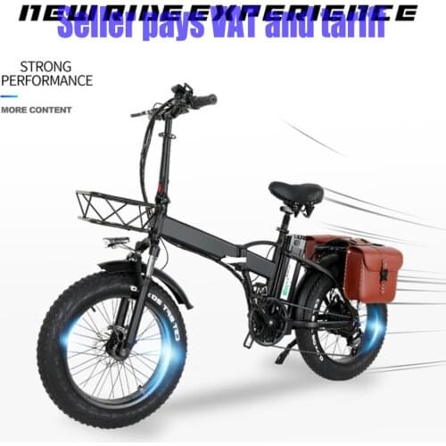 [EU Direct] CMACEWHEEL GW20 48V 15Ah 750W Folding Electric Bike 20 Inch 30-55 km/h Top Speed 80-1100KM Mileage Disc Brake E-Bike