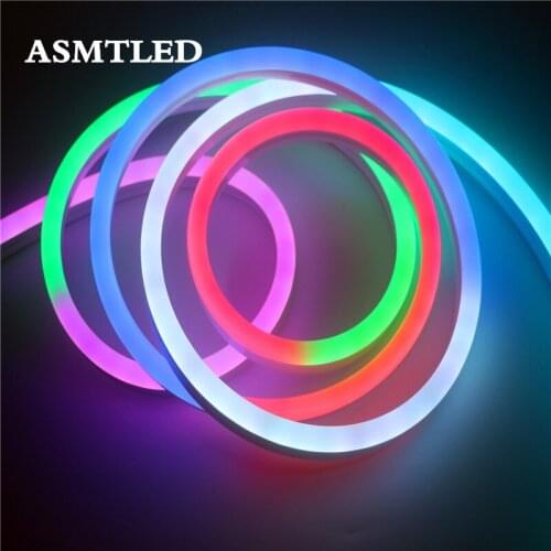 Ws2811 flexible Strip Light DC12V Waterproof IP67 Outdoor Garden square Decorative lighting strip Full color LED Neon Strips