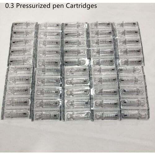 100pcs 0.3 Pressurized Pen Cartridges