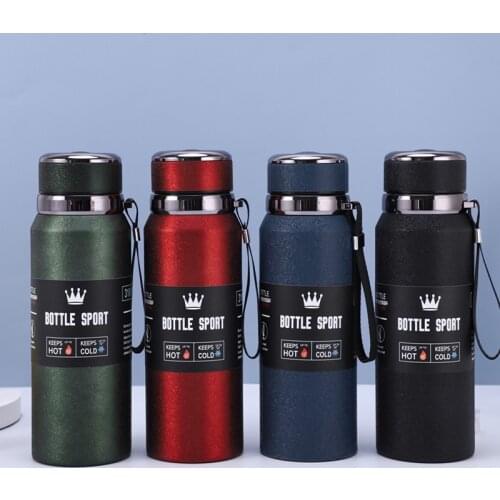 Stainless Steel Water Bottle Thermal Cups Vacuum Flasks Thermoses Sports Travel Pot Outdoor Thermos Bottles Double Layer Cup