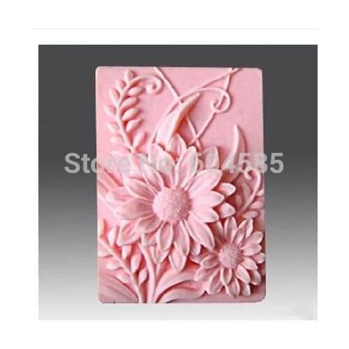 Flower 0811 Craft Art Silicone Soap mold Craft Molds DIY
