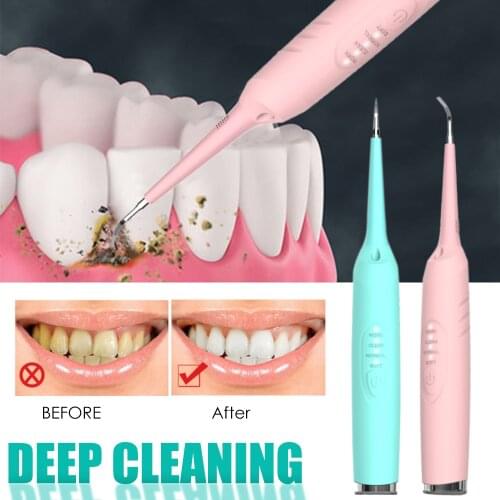 Electric Sonic Oral Irrigator Dental Scaler Tooth Calculus Tartar Remover Healthy Gums Dentist Waterproof Whiten Teeth Cleaner