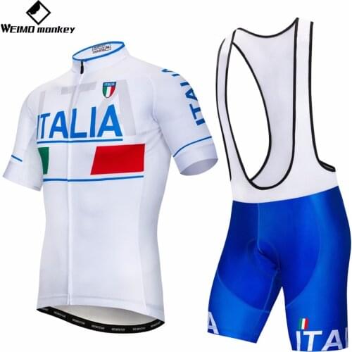 ITALIA Cycling Set Men 2018 Bike Jersey Shorts suit Mountain Bike Clothing MTB Bicycle Clothes Maillot Ropa Ciclismo Top bottom