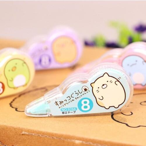 4pcs/pack Kawaii White Out Corrector Correction Tape Stationery School Supplies E06C