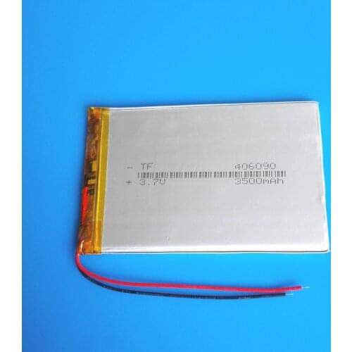 3.7V 3500mAh lithium polymer rechargeable Lipo battery for GPS DVD PDA PAD power bank e-book camera tablet PC laptop 406090