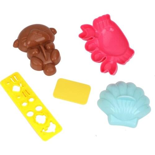 Cute Cartoon Mould Shell Crab Seal Marine Rice Ball Mold Gadgets Cooking Tools Kitchen Accessories Sushi Tools 5 Pcs/set
