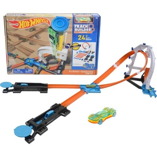 Hot Wheels Track Builder System Stunt Kit coffret cascades Playset Sports car track Track set Toy Boy Gifts DLF28