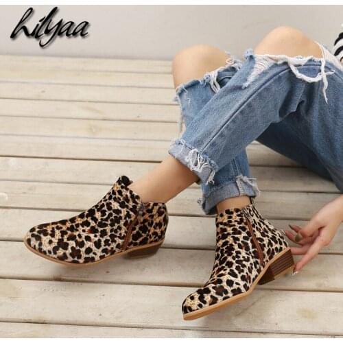 Spring Autumn New Woman Boots Low Heels Thick Heel PU Leather Zipper Female Ankle Chelsea Boots Ladies Fashion Shoes Boots Women