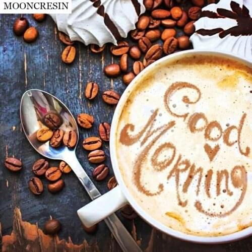 New Arrival Mosaic Diy Diamond Embroidery Full Square Paste Cross Stitch 5D Diamond Painting Coffee Cup Living Room Decoration