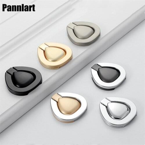 Pannlart 1 Pc Mini Door Handles Zinc Alloy Hidden Cabinet Handles Modern Knob for Kitchen Cabinet Wardrobe Cupboard Door Pulls