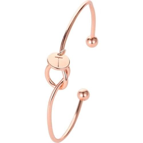 Hollow Alloy Electroplating Rose Gold Silver Plated Golden Hexagram Open-end Adjustable Bangles for Women & Men