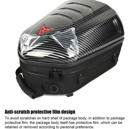 11-MC-0113 Motorcycle Expandable Backpack Waterproof Durable Portable Motor Back Seat Bag Hard Shell Large-capacity Unviersal