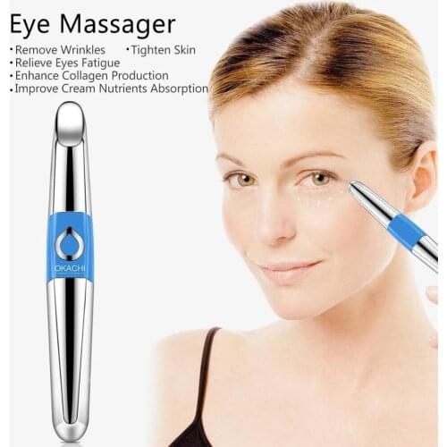 Handheld Mini Eye Massage Device Pen Type Electric Facial High Frequency Vibration Beauty SPA Eyes Massage Rollers & Pens
