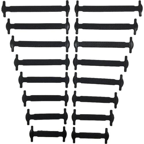 Silicone Shoelaces No Tie Shoelaces 16pcs/lot 12 colors Elastic Lace Shoelace Creative Lazy Silicone Laces Rubber Lace