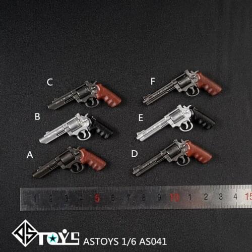 In Stock Astoys 1/6 Soldier Doll As041 Revolver Model Fit 12-inch Movable Doll Toy Weapon Can Be Displayed As A Collectible