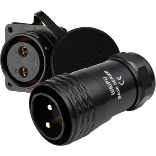 WEIPU SA28 M28 2Pin 3Pin 4Pin 7Pin Waterproof AC Power Connector 8 9 10 12 16 17 20 2426 35 Pin Signal Adapter Male Female Panel
