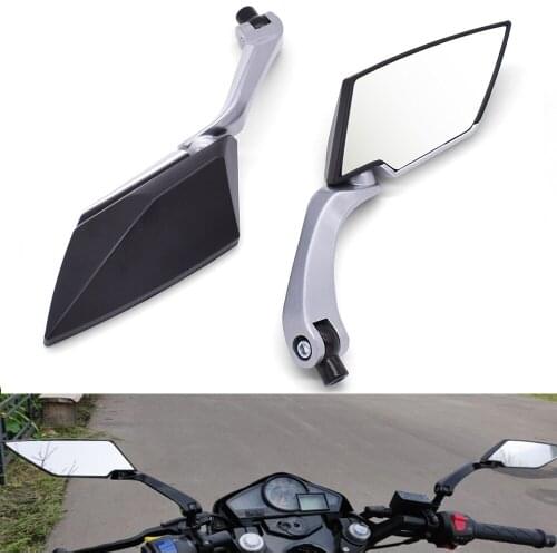 For Suzuki GSX1400 GSX650F gs 500e gsx 250 600 1400 650f Motorcycle Mirror Scooter E-Bike Back Side Rear View Mirrors Black