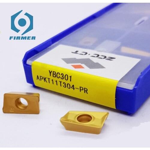 10pcs Milling cutter APKT11T304-PR YBC301 steel for EMP02-100-B32-AP16-08 CNC